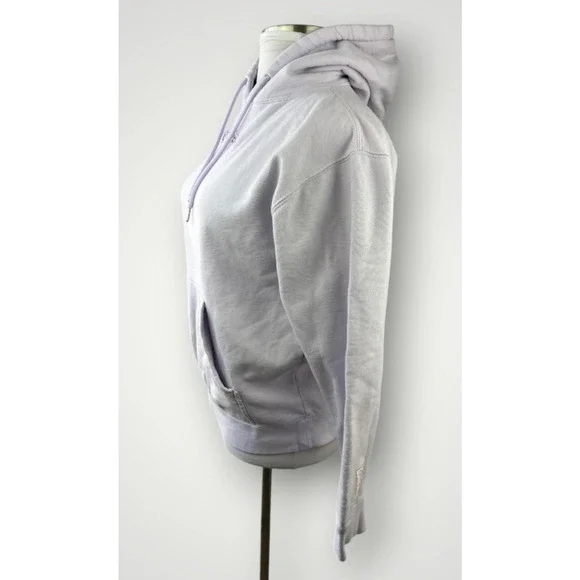 Glossier Limited Edition Lavender Hoodie Embroidered Pullover Sweatshirt Medium - Picture 5 of 16